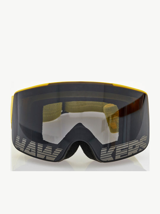Hawkers Ski & Snowboard Goggles Kids Yellow with Lens in Black Color