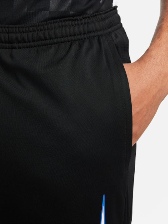 Academy Herren-Sweatpants Dri-FIT Glänzende mit Gummizug Schwarz
