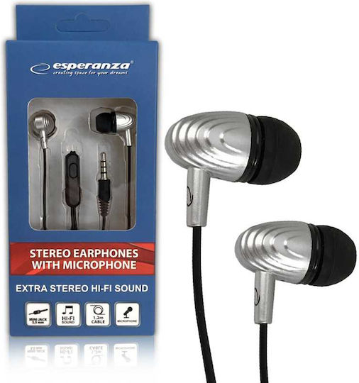 Esperanza Eh193 In-ear Handsfree με Βύσμα 3.5mm Μαύρο