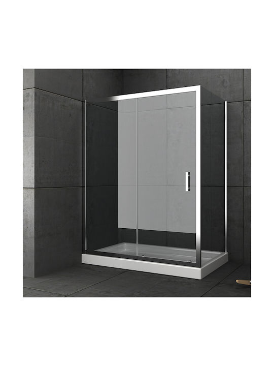 Orabella Energy Easy Fix 30262 Kabine für Dusche mit Schieben Tür 70x70x180cm Klarglas