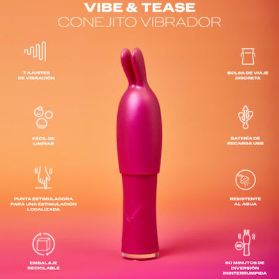 Durex Vibe & Tease Vibrator Iepurele Roz