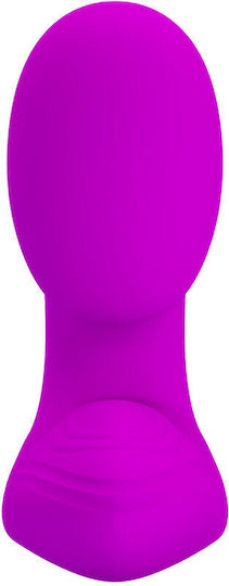 Pretty Love Melvin Vibrator Massage with Remote Control 8cm Purple