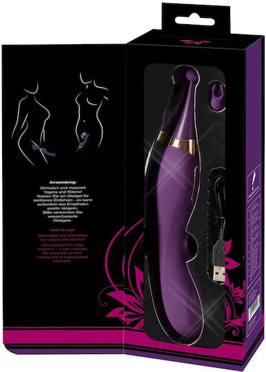 Javida Doppelter Vibrator 23cm Lila