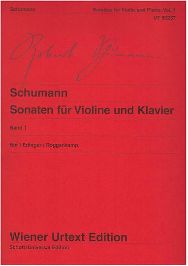 Universal Edition Schumann - Sonatas, Band 1 (urtext) за Цигулка / Пиано