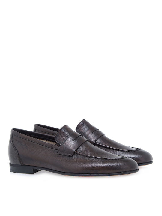 Giovanni Morelli Men's Piele Mocasini Maro