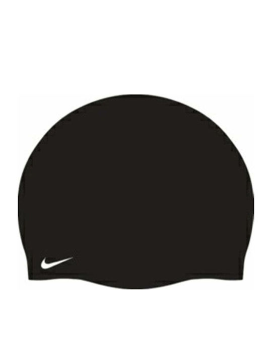 Nike Solid Silicone Adults Swimming Cap Black