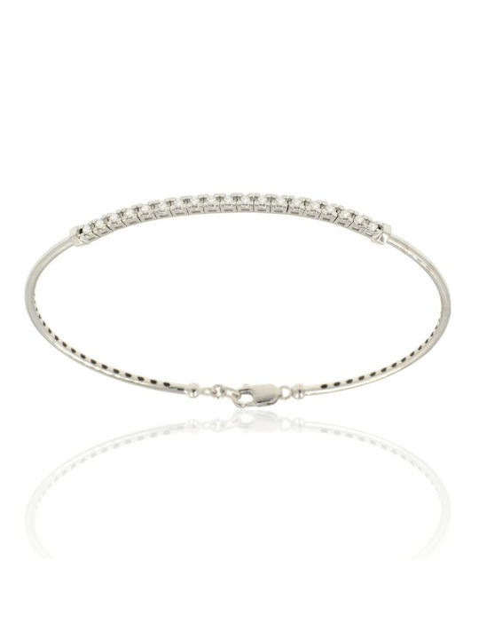 Q-Jewellery Bracelet Handcuffs made of White Gold 18K with Diamond