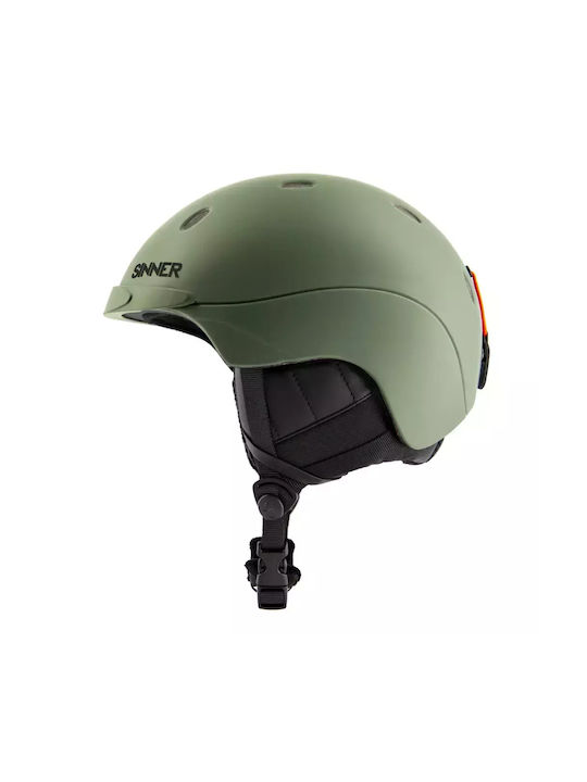 Sinner Titan Helmet for Ski & Snowboard Matte Moss Green