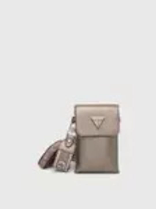 Guess Women's Mobile Phone Bag Bronze