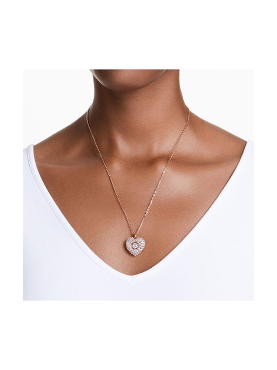 Swarovski Necklace Heart Hyperbola Gold-plated