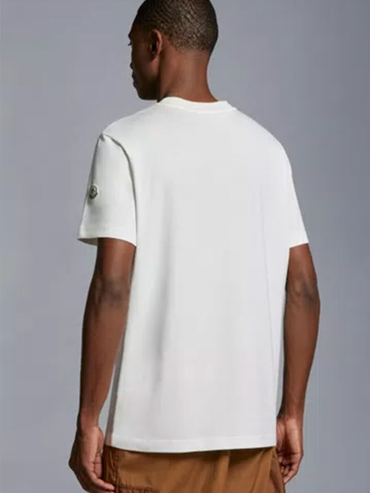 Moncler Men's Short Sleeve Blouse White