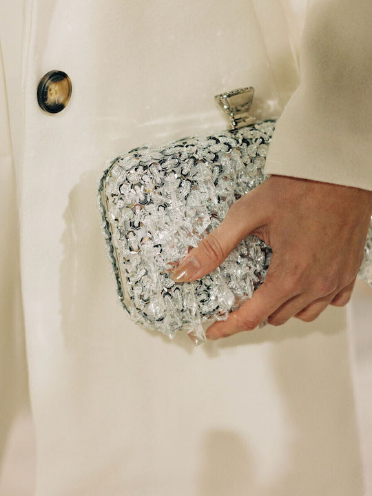 Women's Bag Clutch Silver
