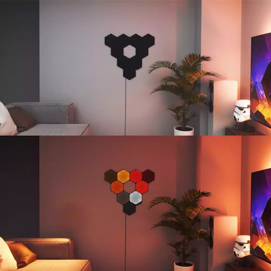Nanoleaf Smart Dekoratives Tischlampen Shapes LED RGBW 9Stück 20cm