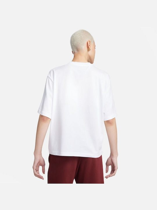 Nike Women's Athletic Blouse Short Sleeve White