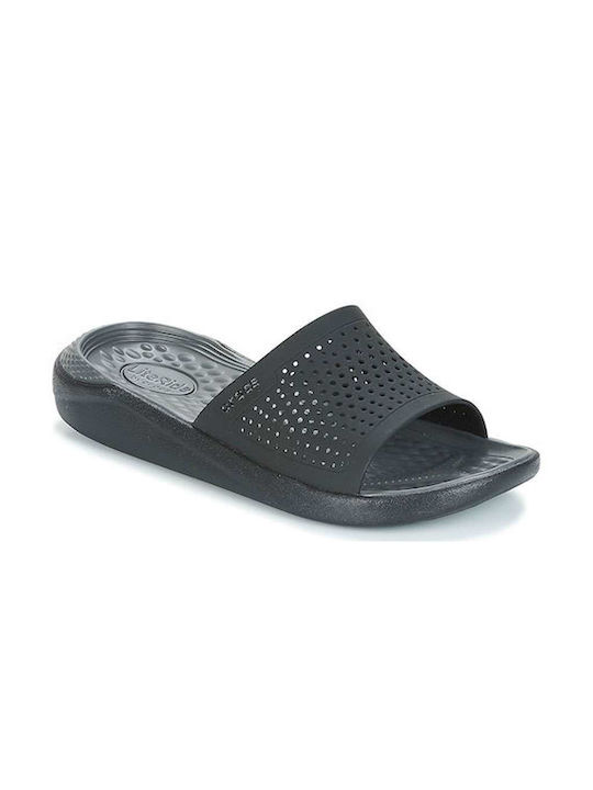 Crocs Literide Ανδρικά Slides Μαύρα