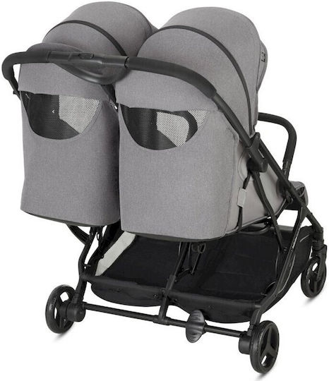 Inglesina Twin Sketch Double Stroller Suitable from 6+ Months Grey 12.5kg
