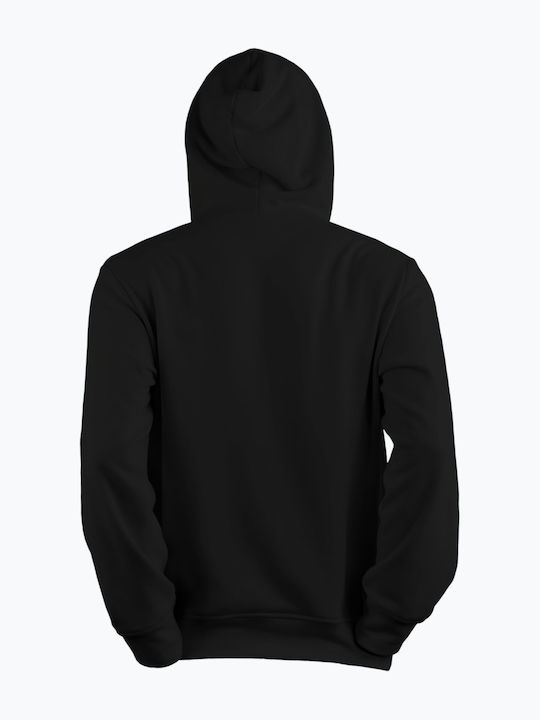 P-Line Men's Sweatshirt with Hood and Pockets black