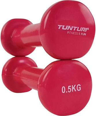 Tunturi Vinyl Dumbbells Dumbbell 2 x 0.5kg