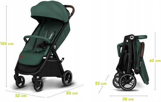 Lionelo Ingrid Baby Stroller Suitable from 6+ Months Green Emerald 8.20kg