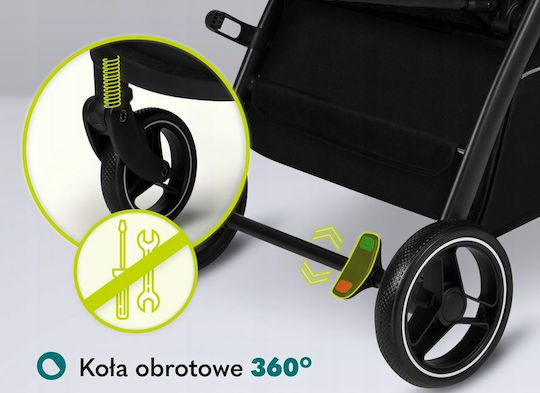 Lionelo Ingrid Baby Stroller Suitable from 6+ Months Green Emerald 8.20kg