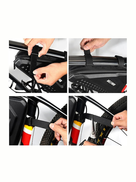 Wildman Gears ES19 Geantă pentru cadru bicicletă Negru