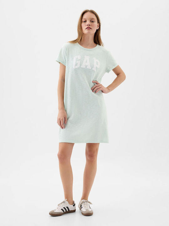 Mini T-Shirt Dress Soft Mint Green