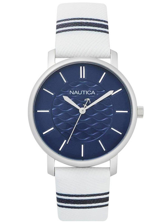 Nautica Ρολόι Μπαταρίας με Δερμάτινο Λουράκι Nautica Ρολόι Μπαταρίας με Δερμάτινο Λουράκι