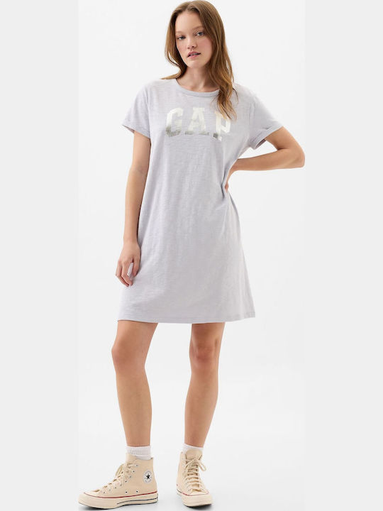 Mini T-Shirt Dress Knitted Gray Matter