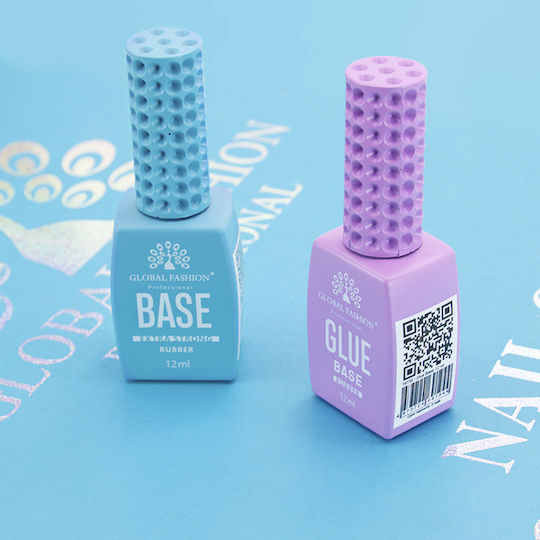 Global Fashion Base Coat για Ημιμόνιμα Βερνίκια Rubber 12ml