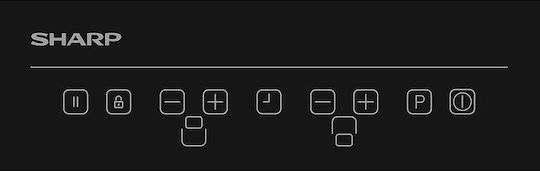 Sharp Domino Induction Cooktop Autonomous with Child Lock Function 29x52εκ.