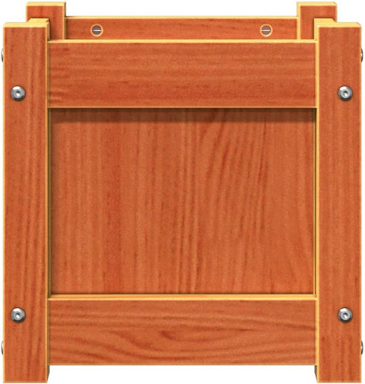 vidaXL Solid Wood Planter Box Wooden Brown 31x31x31cm.