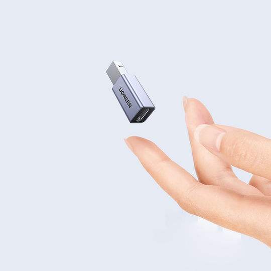 Ugreen Converter USB-B male to USB-C female Gray 1pcs 20120