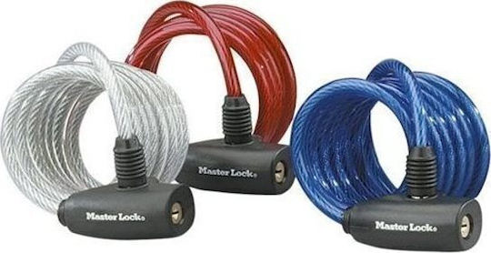 Master Lock Bicycle Cable Lock with Key Multicolour