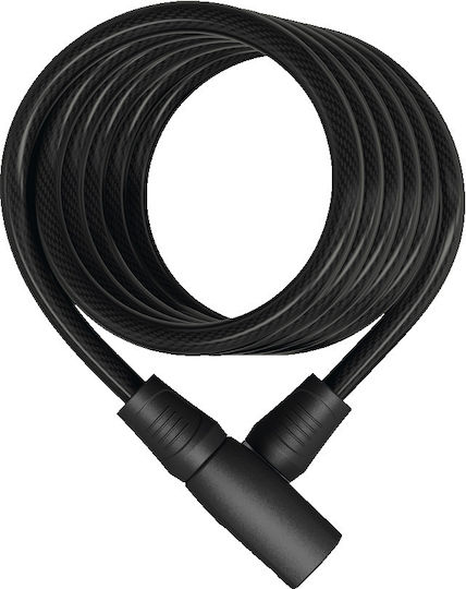 Abus Coil Star 4508K Κλειδαριά Ποδηλάτου Κουλούρα με Κλειδί Μαύρη