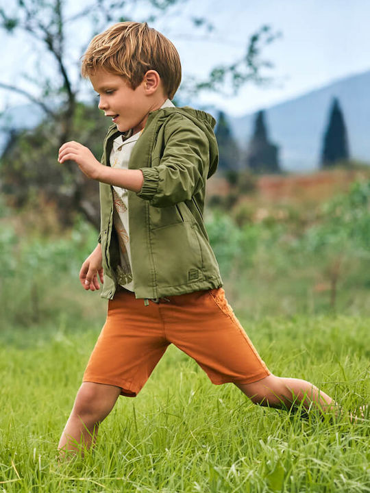 Kinder-Shorts/Bermudas Stoff Kaffee