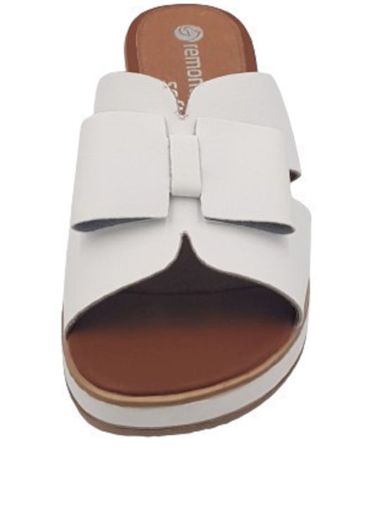Anatomic Women's Leather Platform Wedge Sandals White