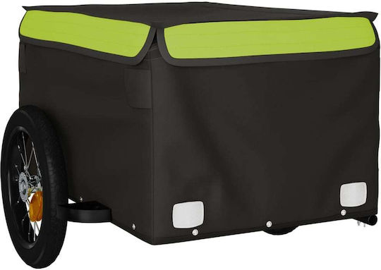 Vidaxl Remorcă Pentru Bicicletă Negru Gri 30 Kg Fier