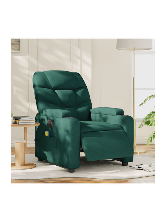 Fotoliu Relax Masaj cu Puf Sc. Green 74x89x100cm