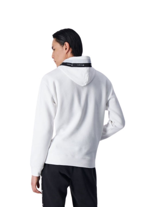 Champion Men's Sweatshirt with Hood White.