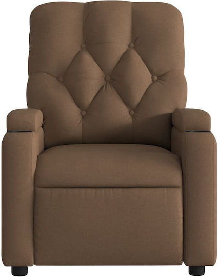 Relaxsessel Friseurwaschbecken mit Fußhocker Coffee 74x86.5x93.5cm