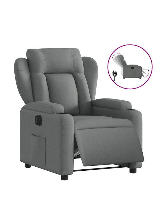 Relax Armchair with Footstool Dark Grey 77x94.5x100cm