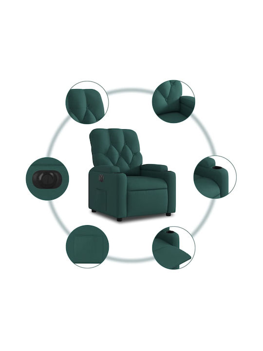 Relaxsessel mit Fußhocker Green 74x86.5x93.5cm