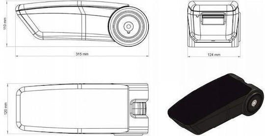 Rati Armster Car PU Armrest for Volkswagen T5 / T6 Black