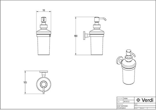 Verdi Sigma Spender Glas