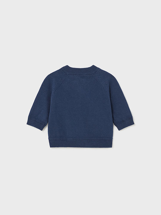 Mayoral Kids Sweatshirt Cardigan Knitted navy blue