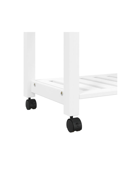 vidaXL vidaXL Küchenregal Hölzernes 2 Ebenen Rosa 84x40x90cm