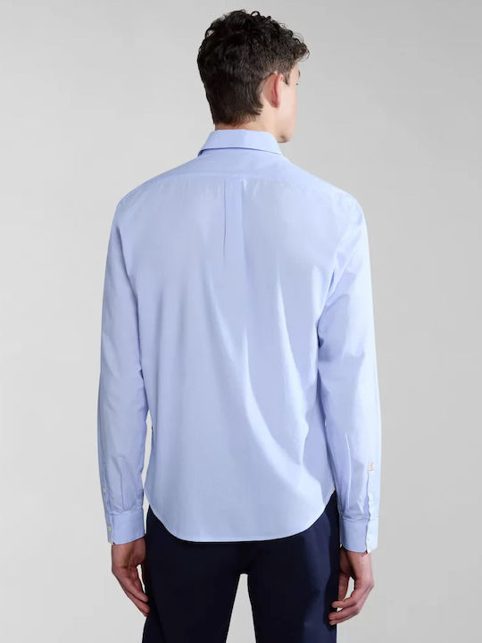 Long-sleeved Cotton Shirt Sky Blue