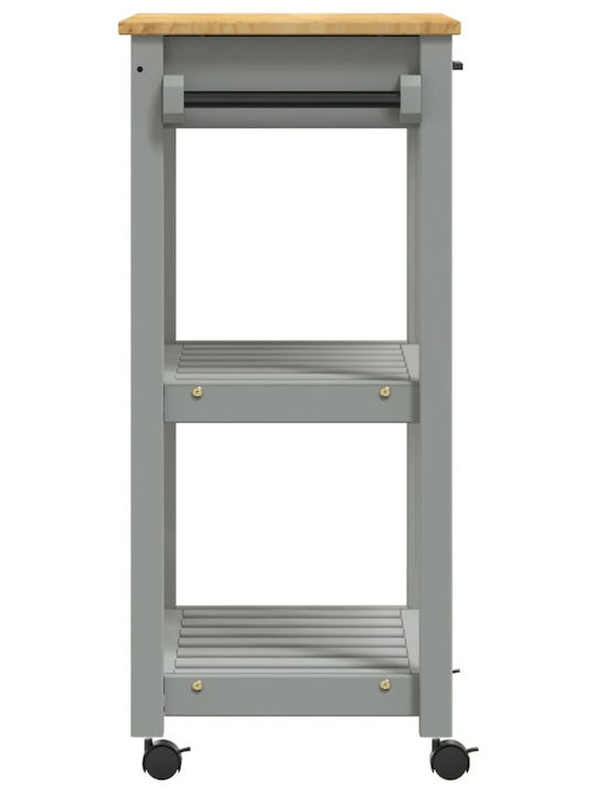 vidaXL Wooden Kitchen Rack 3 Tiers Pink 60x40x90cm