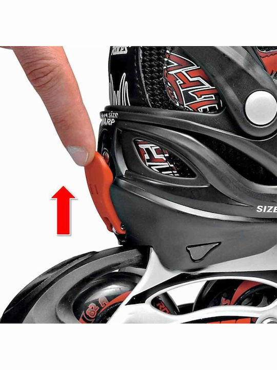 Roces Moody Inline Αυξομειούμενα Rollers Μαύρα Παιδικά