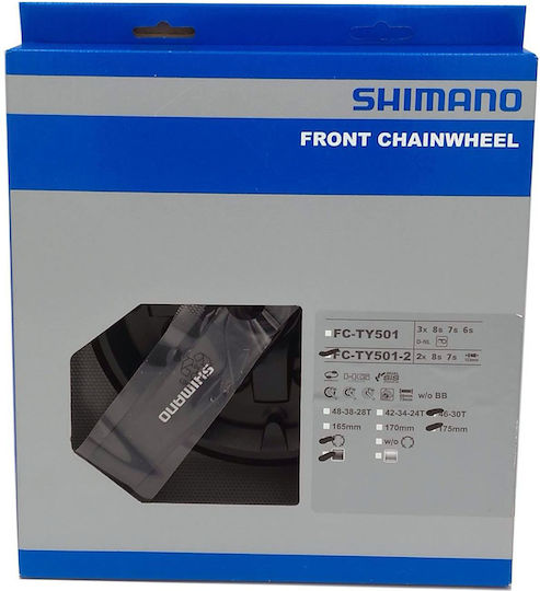 Shimano Tourney Fcty5012 Кормилна Уредба За Велосипед 175мм 46-30Т 6 7 8 Скорости